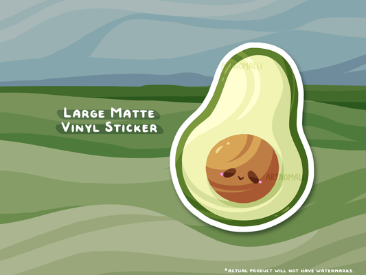 avocado ⟡ large sticker