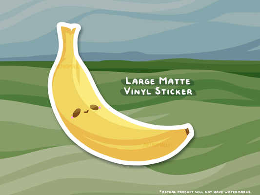 banana ⟡ large sticker