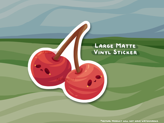 cherry ⟡ large sticker