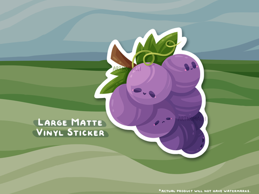 grape ⟡ large sticker