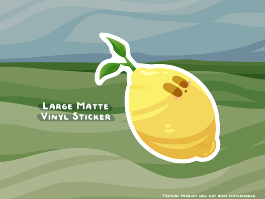 lemon ⟡ large sticker