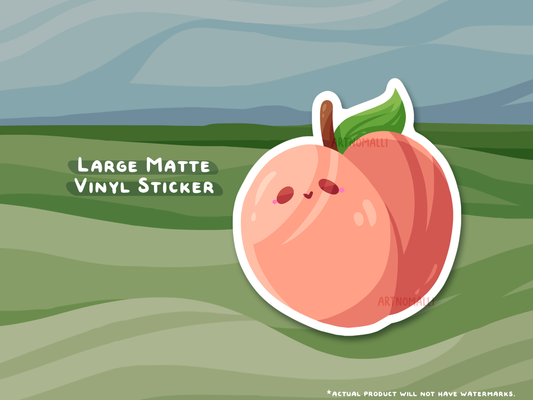 peach ⟡ large sticker
