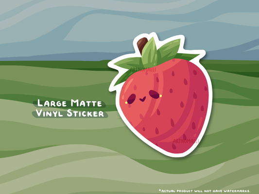 strawberry ⟡ large sticker