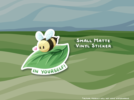 bee-leaf in yourself ⟡ sticker