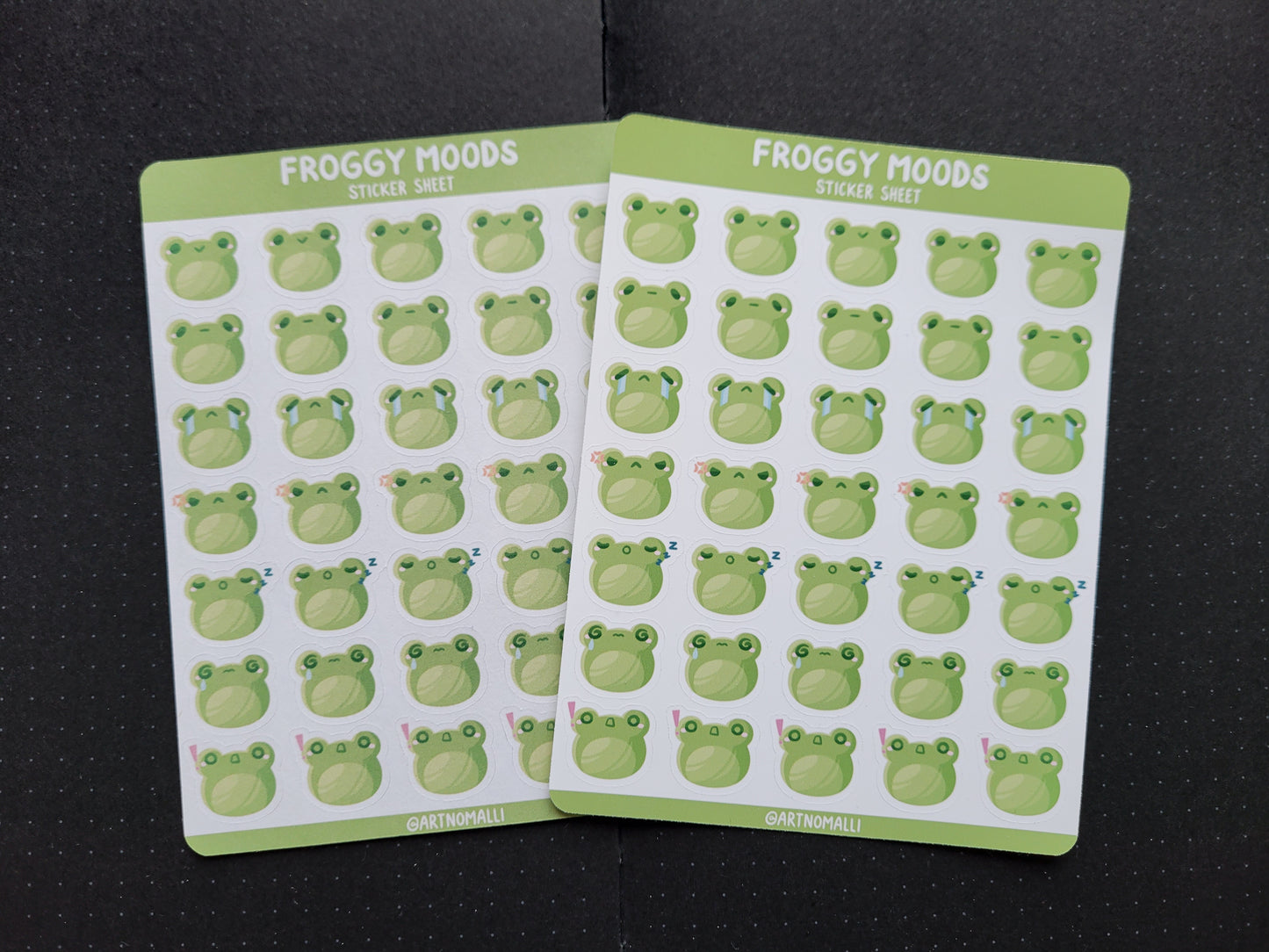 froggy moods ⟡ sticker sheet