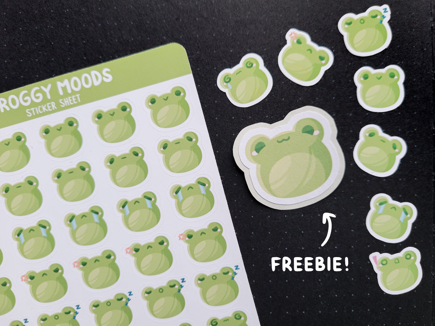 froggy moods ⟡ sticker sheet