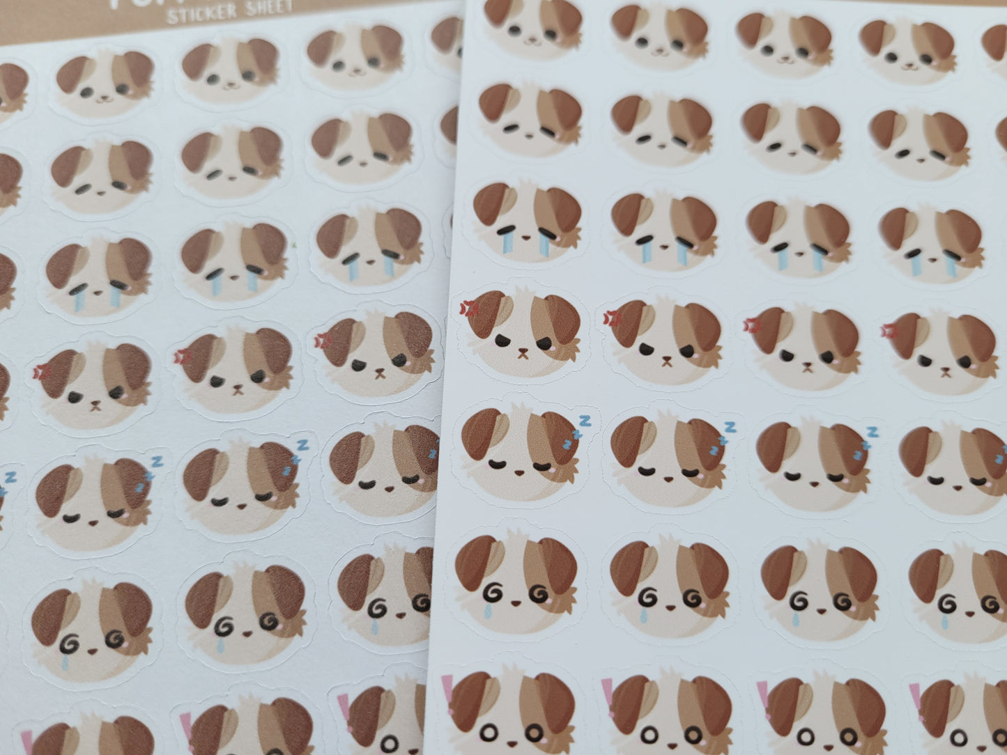 puppy moods ⟡ sticker sheet